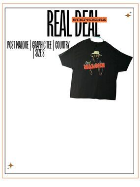 Post Malone | Graphic Tee | Country | Size S